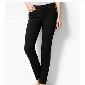 Talbots Women's Flawless Five-Pocket Slim Ankle Black Jeans Size 4‎